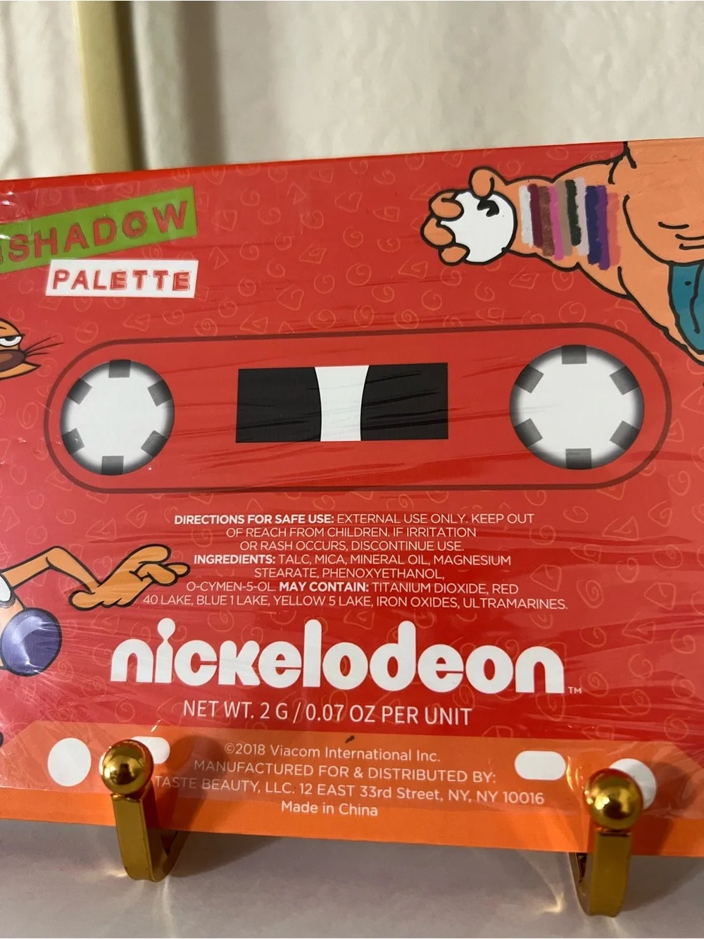 NWT Nickelodeon Rugrats Retro Cassette Eyeshadow Palette